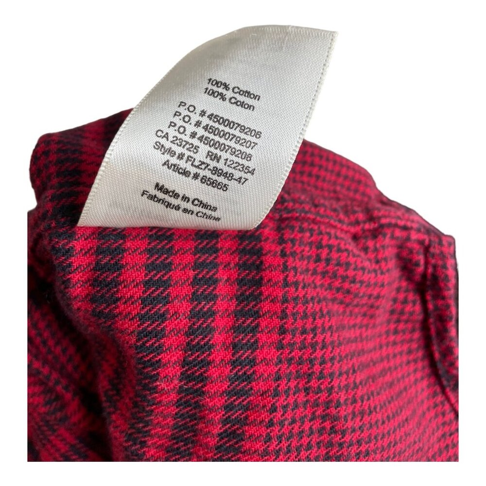 Ariztia Wilfred Free red flannel shirt dress button front‎ large - Picture 9 of 10